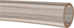 Made in USA - 3/4" ID x 1" OD, 1/8" Wall Thickness, Cut to Length (50' Standard Length) Plastic Tube - Clear, 18 Max psi, 40 Hardness - Exact Tool & Supply