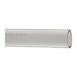 Made in USA - 1" ID x 1-1/4" OD, 1/8" Wall Thickness, Cut to Length (50' Standard Length) Plastic Tube - Clear, 14 Max psi, 40 Hardness - Exact Tool & Supply