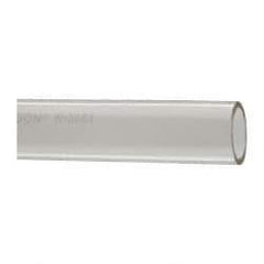 Made in USA - 1" ID x 1-1/4" OD, 1/8" Wall Thickness, Cut to Length (50' Standard Length) Plastic Tube - Clear, 14 Max psi, 40 Hardness - Exact Tool & Supply
