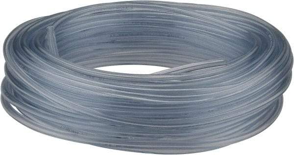 Made in USA - 1/16" ID x 3/16" OD, 1/16" Wall Thickness, 50' Long, Tygon Tube - Clear, 90 Max psi, 64 Hardness - Exact Tool & Supply