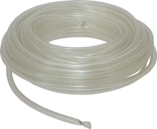 Made in USA - 3/16" ID x 5/16" OD, 1/16" Wall Thickness, 50' Long, Tygon Tube - Clear, 41 Max psi, 64 Hardness - Exact Tool & Supply