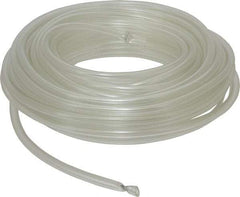 Made in USA - 3/16" ID x 5/16" OD, 1/16" Wall Thickness, 50' Long, Tygon Tube - Clear, 41 Max psi, 64 Hardness - Exact Tool & Supply