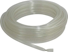 Made in USA - 3/8" ID x 1/2" OD, 1/16" Wall Thickness, 50' Long, Tygon Tube - Clear, 23 Max psi, 64 Hardness - Exact Tool & Supply