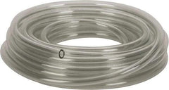 Made in USA - 1/2" ID x 3/4" OD, 1/8" Wall Thickness, 50' Long, Tygon Tube - Clear, 32 Max psi, 64 Hardness - Exact Tool & Supply