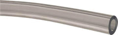 Made in USA - 3/8" ID x 5/8" OD, 1/8" Wall Thickness, Cut to Length (50' Standard Length) Plastic Tube - Clear, 14 Max psi, 63 Hardness - Exact Tool & Supply