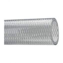 Made in USA - 1-1/2" ID x 1-15/16" OD, 7/32" Wall Thickness, Cut to Length (50' Standard Length) PVC Tube - Clear, 80 Max psi, 80 Hardness - Exact Tool & Supply