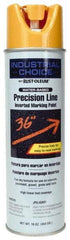 Rust-Oleum - 17 fl oz Yellow Marking Paint - 600' to 700' Coverage at 1" Wide, Water-Based Formula - Exact Tool & Supply