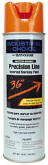 Rust-Oleum - 17 fl oz Orange Marking Paint - 600' to 700' Coverage at 1" Wide, Water-Based Formula - Exact Tool & Supply