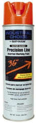 Rust-Oleum - 17 fl oz Orange Marking Paint - 600' to 700' Coverage at 1" Wide, Water-Based Formula - Exact Tool & Supply