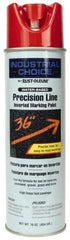 Rust-Oleum - 17 fl oz Red Marking Paint - 600' to 700' Coverage at 1" Wide, Water-Based Formula - Exact Tool & Supply