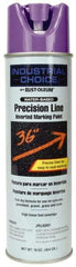 Rust-Oleum - 17 fl oz Purple Marking Paint - 600' to 700' Coverage at 1" Wide, Water-Based Formula - Exact Tool & Supply
