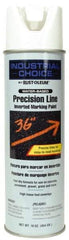 Rust-Oleum - 17 fl oz White Marking Paint - 600' to 700' Coverage at 1" Wide, Water-Based Formula - Exact Tool & Supply