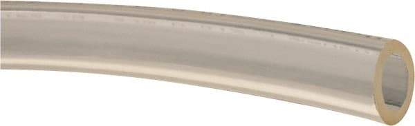 Made in USA - 1/2" ID x 3/4" OD, 1/8" Wall Thickness, Cut to Length (100' Standard Length) Polyurethane Tube - Clear, 41 Max psi - Exact Tool & Supply