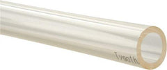 Made in USA - 5/8" ID x 7/8" OD, 1/8" Wall Thickness, Cut to Length (100' Standard Length) Polyurethane Tube - Clear, 35 Max psi - Exact Tool & Supply