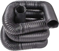 Hi-Tech Duravent - 4" ID, 25' Long, Neoprene Coated Polyester Blower & Duct Hose - Black, 6-1/2" Bend Radius, 22 In/Hg, 25 Max psi, -40 to 250°F, Chemical and Abrasion Resistant - Exact Tool & Supply