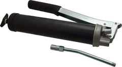 PRO-LUBE - 10,000 Max psi, Rigid Lever Grease Gun - 14 oz (Cartridge) Capacity, 1/8 Thread Outlet, 28 Strokes per oz, Bulk, Cartridge, Filler Pump & Suction Fill, Includes 4 Jaw Coupler with Ball Check - Exact Tool & Supply