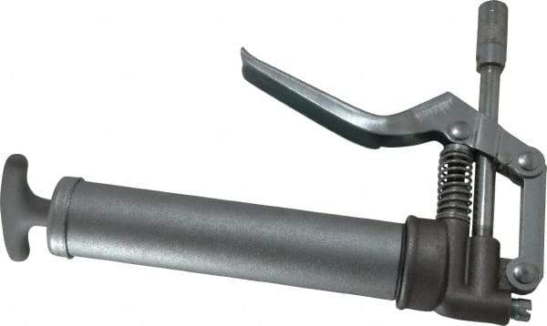 PRO-LUBE - 3,500 Max psi, Rigid Pistol Grease Gun - 3 oz Capacity, 1/8 Thread Outlet, 40 Strokes per 0.06 oz, Bulk, Cartridge & Suction Fill, Includes 4 Jaw Coupler with Ball Check - Exact Tool & Supply