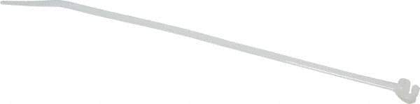 Thomas & Betts - 7-1/2" Long Natural (Color) Nylon Reusable Cable Tie - 50 Lb Tensile Strength, 1.4mm Thick, 2" Max Bundle Diam - Exact Tool & Supply