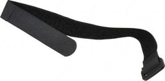 Thomas & Betts - 12" Long Black Nylon Hook & Loop Strap - 50 Lb Tensile Strength, 1/16" Thick, 76.2mm Max Bundle Diam - Exact Tool & Supply