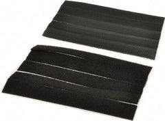 Thomas & Betts - 6" Long Black Nylon & Polyethylene Hook & Loop Strap - 50 Lb Tensile Strength, 1/16" Thick, 38.1mm Max Bundle Diam - Exact Tool & Supply