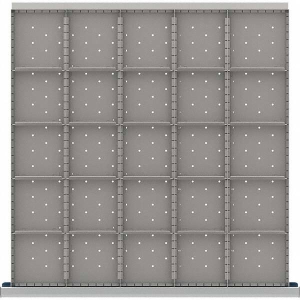 LISTA - 25-Compartment Drawer Divider Layout for 3.15" High Drawers - Exact Tool & Supply