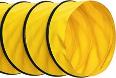 Hi-Tech Duravent - 14" ID, 25' Long, Polyester Blower & Duct Hose - Yellow, 7" Bend Radius, 4.3 In/Hg, 11 Max psi, -40 to 250°F, UV Resistant - Exact Tool & Supply