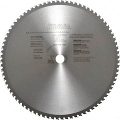 Porter-Cable - 14" Diam, 1" Arbor Hole Diam, 80 Tooth Wet & Dry Cut Saw Blade - Carbide-Tipped, Cutoff Action, Standard Round Arbor - Exact Tool & Supply