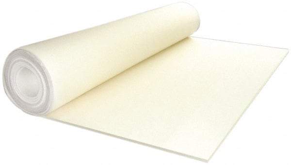 Made in USA - 1/4 Inch Thick x 66 Inch Wide x 60 Inch Long, Pressed Wool Felt Sheet - 3 Lbs/Square Yd., White, 400 psi - Exact Tool & Supply
