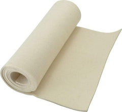 Made in USA - 1/8 Inch Thick x 60 Inch Wide x 12 Inch Long, Pressed Wool Felt Sheet - 2 Lbs/Square Yd., White, 500 psi - Exact Tool & Supply