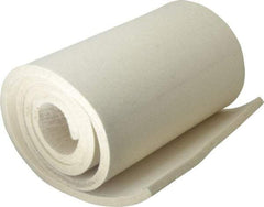 Made in USA - 1/2 Inch Thick x 60 Inch Wide x 12 Inch Long, Pressed Wool Felt Sheet - 8 Lbs/Square Yd., White, 500 psi - Exact Tool & Supply