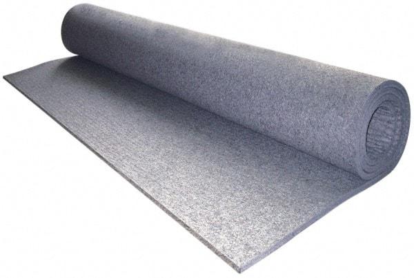 Made in USA - 1/4 Inch Thick x 60 Inch Wide x 60 Inch Long, Pressed Wool Felt Sheet - 4 Lbs/Square Yd., Gray, 400 psi - Exact Tool & Supply