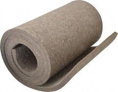 Made in USA - 1/2 Inch Thick x 60 Inch Wide x 12 Inch Long, Pressed Wool Felt Sheet - 8 Lbs/Square Yd., Gray, 400 psi - Exact Tool & Supply