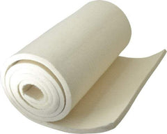 Made in USA - 3/8 Inch Thick x 66 Inch Wide x 12 Inch Long, Pressed Wool Felt Sheet - 4.6 Lbs/Square Yd., White, 400 psi - Exact Tool & Supply