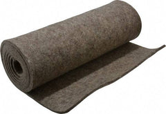 Made in USA - 3/16 Inch Thick x 72 Inch Wide x 12 Inch Long, Pressed Wool Felt Sheet - 2.3 Lbs/Square Yd., Gray, 250 psi - Exact Tool & Supply