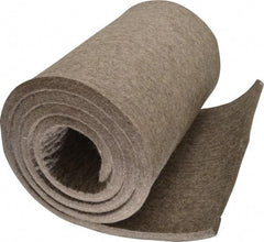 Made in USA - 1/2 Inch Thick x 72 Inch Wide x 12 Inch Long, Pressed Wool Felt Sheet - 6.1 Lbs/Square Yd., Gray, 250 psi - Exact Tool & Supply