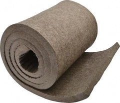 Made in USA - 3/4 Inch Thick x 72 Inch Wide x 12 Inch Long, Pressed Wool Felt Sheet - 9.2 Lbs/Square Yd., Gray, 250 psi - Exact Tool & Supply