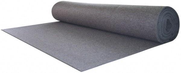 Made in USA - 1/4 Inch Thick x 72 Inch Wide x 60 Inch Long, Pressed Wool Felt Sheet - 2.1 Lbs/Square Yd., Gray, 75 psi - Exact Tool & Supply