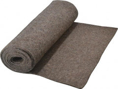 Made in USA - 1/8 Inch Thick x 72 Inch Wide x 12 Inch Long, Pressed Wool Felt Sheet - 1.1 Lbs/Square Yd., Gray, 75 psi - Exact Tool & Supply