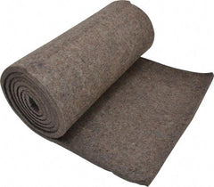 Made in USA - 3/8 Inch Thick x 72 Inch Wide x 12 Inch Long, Pressed Wool Felt Sheet - 3.2 Lbs/Square Yd., Gray, 75 psi - Exact Tool & Supply