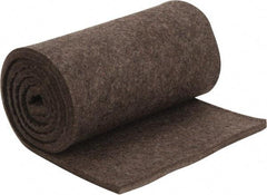 Made in USA - 1/2 Inch Thick x 72 Inch Wide x 12 Inch Long, Pressed Wool Felt Sheet - 4.2 Lbs/Square Yd., Gray, 75 psi - Exact Tool & Supply