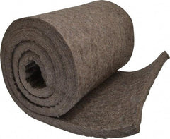 Made in USA - 3/4 Inch Thick x 72 Inch Wide x 12 Inch Long, Pressed Wool Felt Sheet - 6.4 Lbs/Square Yd., Gray, 75 psi - Exact Tool & Supply