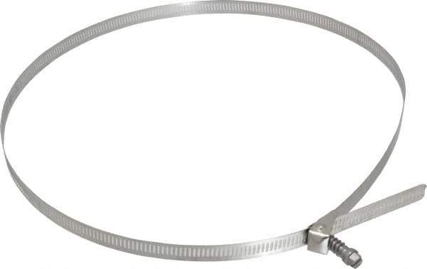 IDEAL TRIDON - SAE Size 188, 2-1/16 to 12-5/16" Diam, Stainless Steel Quick Release Worm Drive Clamp - 1/2" Wide, Material Grade 301, Series 550 - Exact Tool & Supply