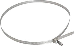 IDEAL TRIDON - SAE Size 188, 2-1/16 to 12-5/16" Diam, Stainless Steel Quick Release Worm Drive Clamp - 1/2" Wide, Material Grade 301, Series 550 - Exact Tool & Supply