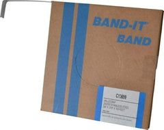 Made in USA - Grade 200 to 300, Stainless Steel Banding Strap Roll - 3/4" Wide x 0.015" Thick - Exact Tool & Supply