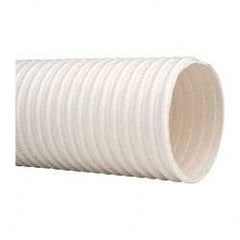 Continental ContiTech - 4" ID, 15 Hg Vac Rating, 27 psi, PVC Vacuum & Duct Hose - 100' Long, White, 14" Bend Radius, 15 to 150°F - Exact Tool & Supply
