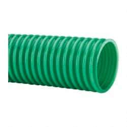 Continental ContiTech - 2" ID, 5 Hg Vac Rating, PVC Vacuum & Duct Hose - 100' Long, Metallic Green, 3" Bend Radius, 15 to 150°F - Exact Tool & Supply