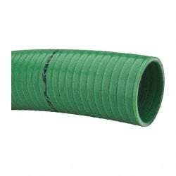 Continental ContiTech - 15 to 150°F, 3" Inside x 3.38" Outside Diam, PVC Liquid Suction & Discharge Hose - Green, 100' Long, 65 psi Working Pressure - Exact Tool & Supply