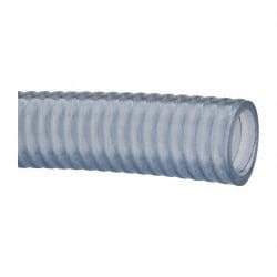 Continental ContiTech - 1" Inside x 1.24" Outside Diam, Food & Beverage Hose - 5" Bend Radius, Clear, 100' Long, 29 Vacuum Rating - Exact Tool & Supply