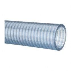 Continental ContiTech - 1-1/2" Inside x 1.78" Outside Diam, Food & Beverage Hose - 6" Bend Radius, Clear, 100' Long, 29 Vacuum Rating - Exact Tool & Supply