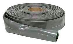 Continental ContiTech - 4" ID x 4.33 OD, 45 Working psi, Gray Hose, Lays Flat - Cut to Length, -10 to 150°F - Exact Tool & Supply
